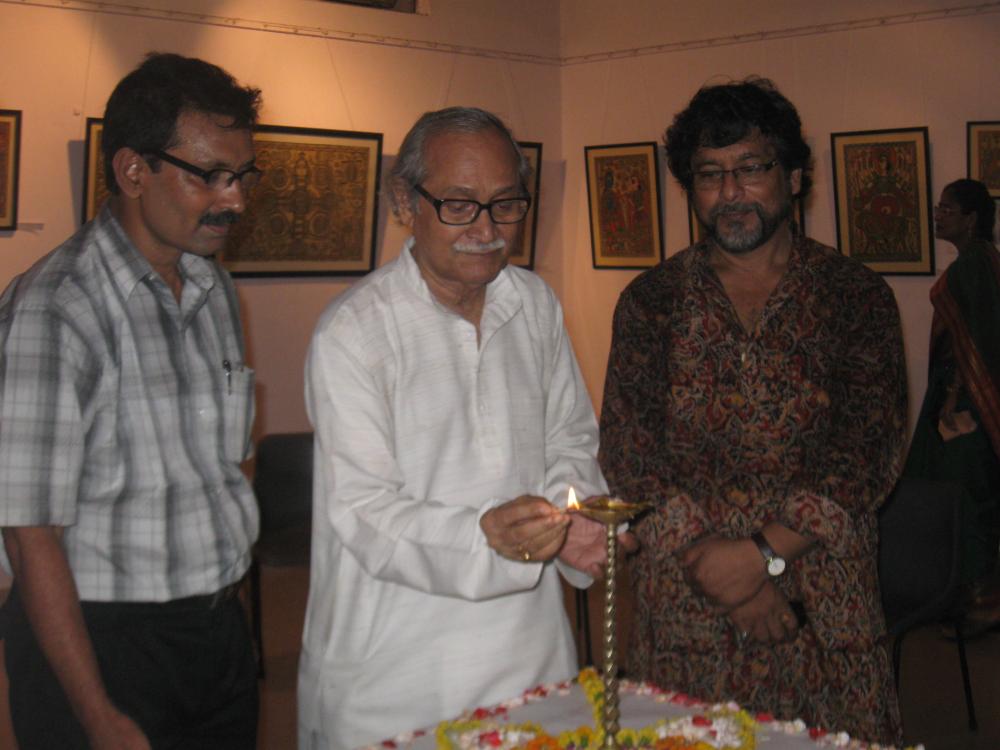 Inauguration of an Exhibition at Academy of Fine Arts, Kolkata, 2014
